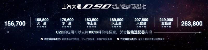 首款全尺寸智能定制互联网SUV上汽大通D90瞩目上市